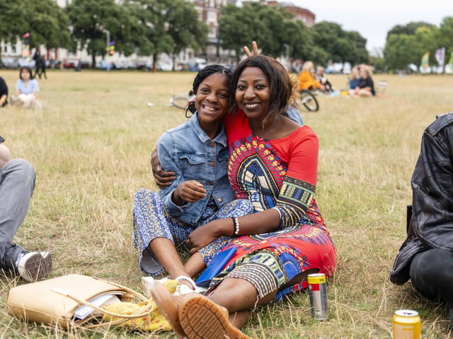 Attendees at the 150th anniversary of the Battle of Southsea on August 3.