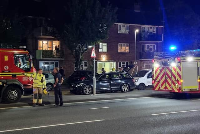 Armed police and firefighters were called to an incident off Eastern Road, Portsmouth, in Eastern Avenue near the Good Companion pub. Picture: Stuart Vaizey