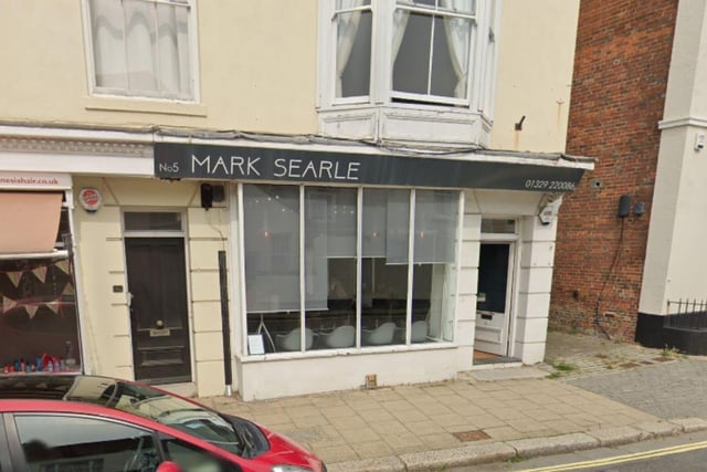 Mark Searle at 5 High Street, Fareham has a 4.9 Google rating based on 58 reviews. One person wrote: "The staff were nice and the salon was best. I had a blow dry that was a treat from my lovely daughter."