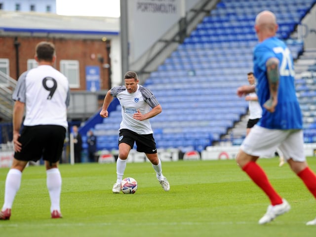 Pompey Legends v Alan Knight Celebrity XI in a charity fundraising match at Fratton Park on Bank Holiday Monday. Picture: Sarah Standing (050525-5972)