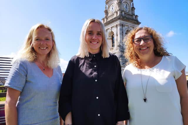 From left - Sam Bushby, deputy director, children's social care, Nirvana Curley, team leader and Cllr Suzy Horton, Deputy Leader and Cabinet Member for Children, Families and Education