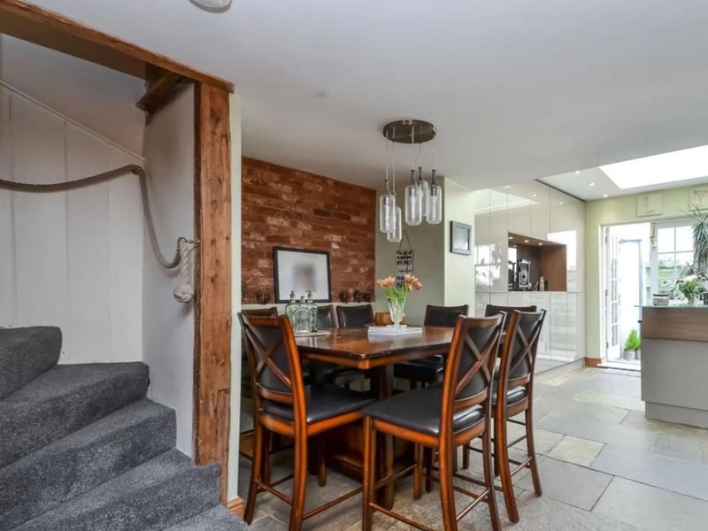 This property comes with four bedrooms, two bathrooms and two reception rooms as well as a garden.