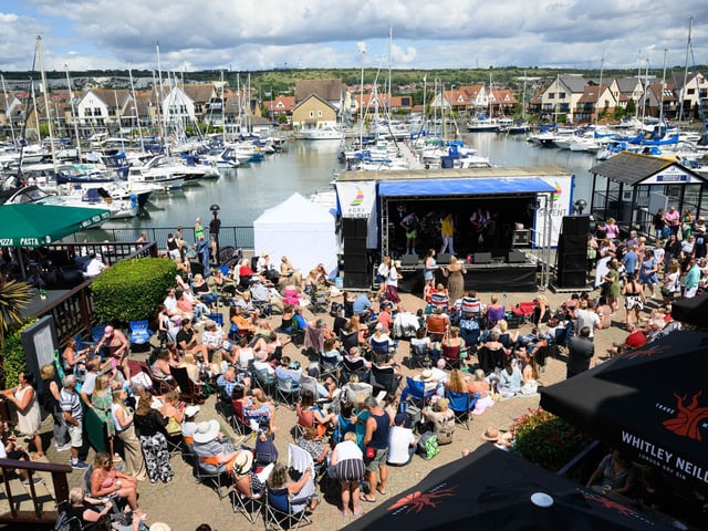 Pictured is: The audience at Port Solent listening to Forever Queen
Picture: Keith Woodland (270721-30)