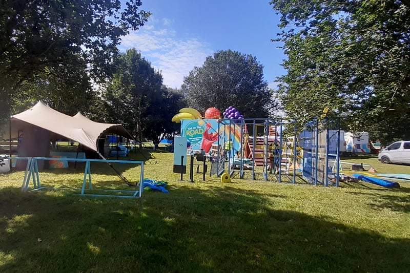 The children's area will include climbing areas, face painting and entertainment