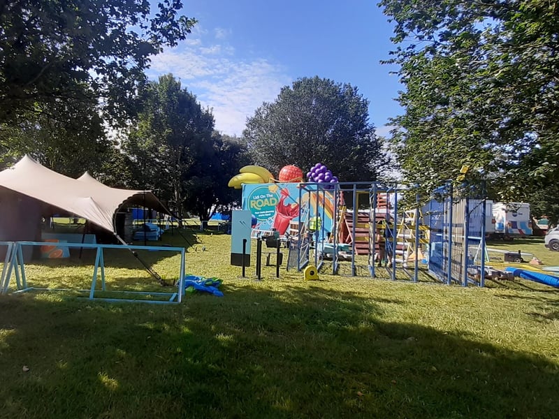 The children's area will include climbing areas, face painting and entertainment