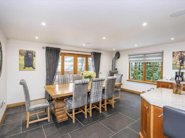 Kitchen dining area.