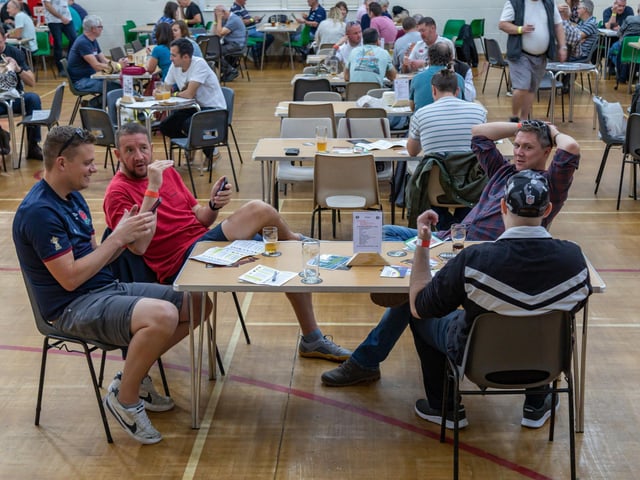 Inside the main hall at the Wickham Community Centre.