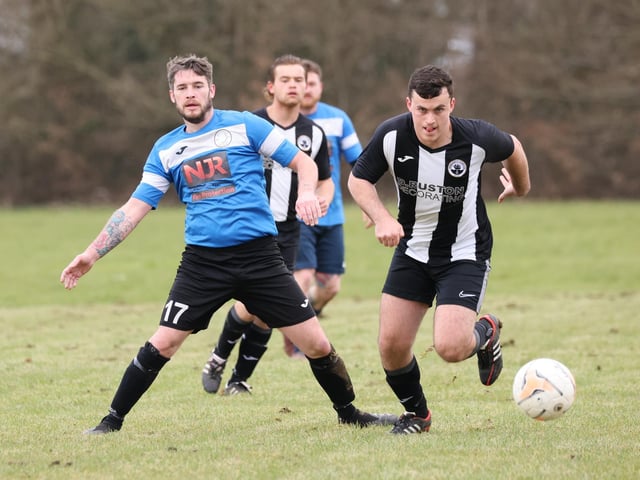 Emsworth (black/white) v Bransbury. Picture by Kevin Shipp