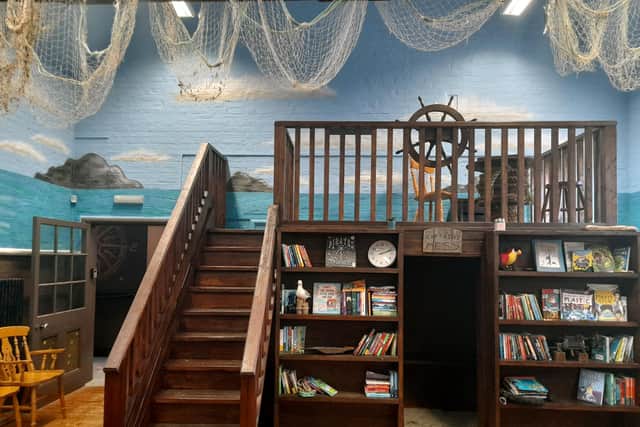 The Pompey Pirates' reading nook at the Omega Centre.