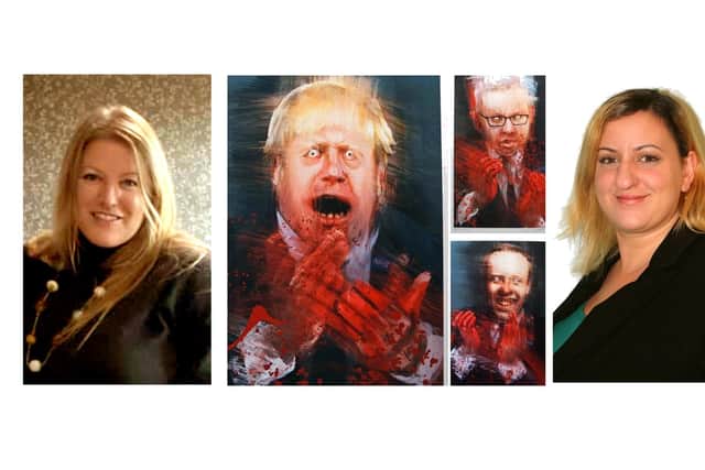 Portsmouth councillor Donna Jones, a post shared on Facebook and Havant Labour party's Rosamund Knight