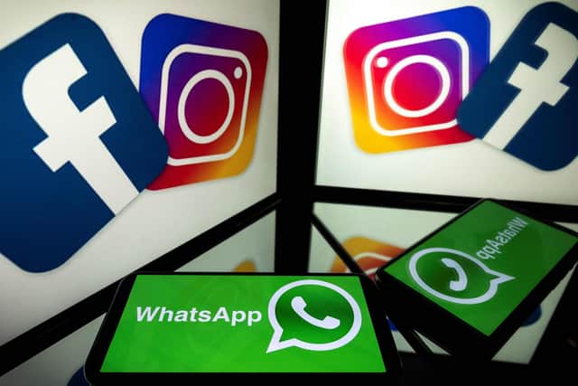 Facebook, Instagram and WhatsApp were hit by a massive outage on October 4, 2021. Photo by Getty Images.