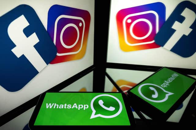 Facebook, Instagram and WhatsApp were hit by a massive outage on October 4, 2021. Photo by Getty Images.