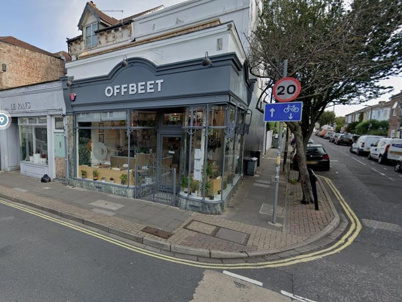 Offbeet at 83 Albert Road, Southsea was rated five on November 29.