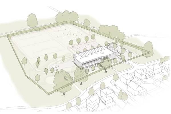 An artist's impression of the proposed new school