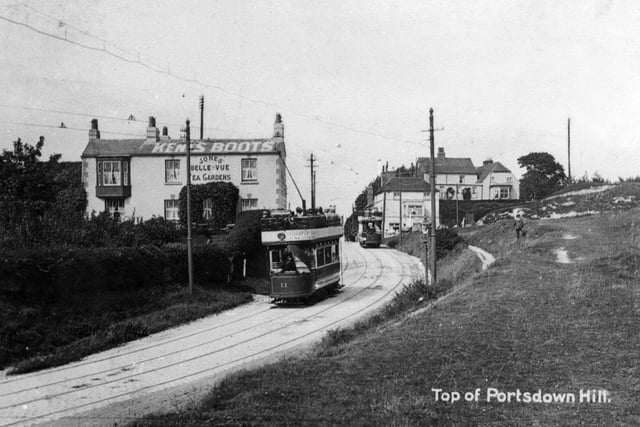 The Portsdown and Horndean Light Railway at the top of Portsdown Hill. Picture: Paul Costen collection