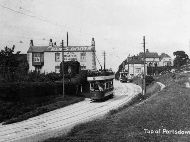 The Portsdown and Horndean Light Railway at the top of Portsdown Hill. Picture: Paul Costen collection