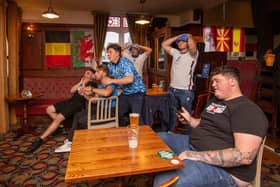 Fans at the Green Post, Hilsea, Portsmouth on 19 June 2021

Picture: Habibur Rahman