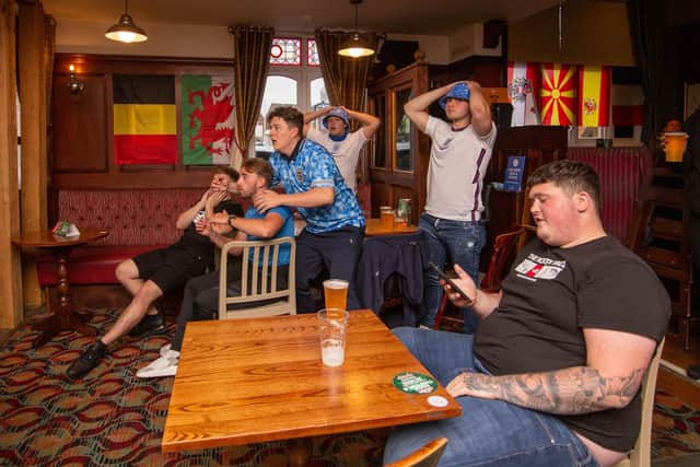 Fans at the Green Post, Hilsea, Portsmouth on 19 June 2021
Picture: Habibur Rahman