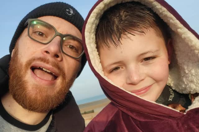 Dexter Lupton had a sea baptism at lee-on-the-Solent on Easter Sunday.