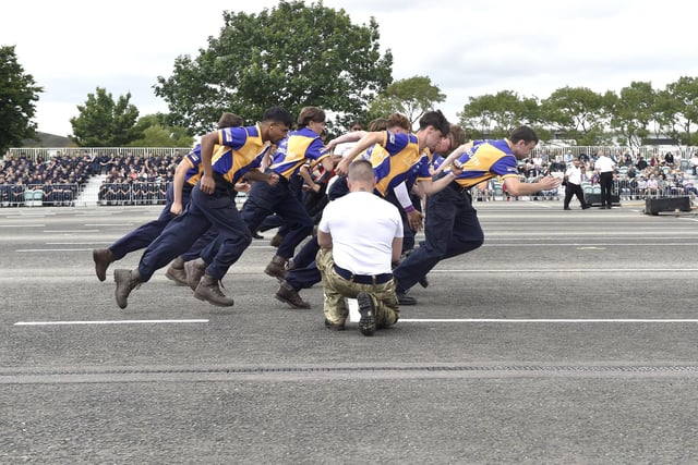 HMS Collingwood hosted the annual Junior Leaders’ Field Gun Competition on Friday, July 12, 2024.

Picture: Sarah Standing (120724-6800)