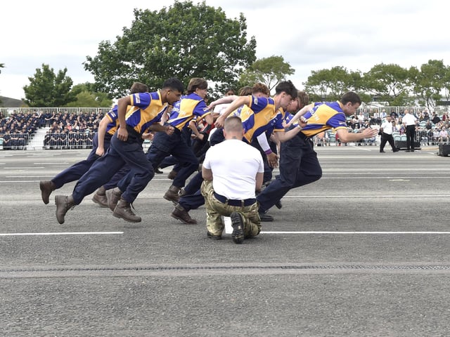 HMS Collingwood hosted the annual Junior Leaders’ Field Gun Competition on Friday, July 12, 2024.Picture: Sarah Standing (120724-6800)