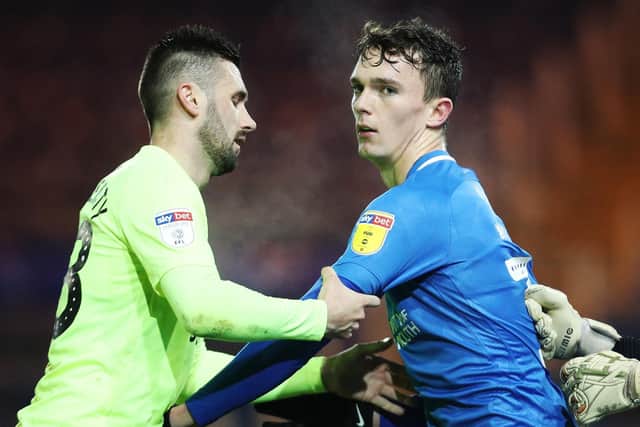 Dan Smith in action for Pompey against Peterborough in the Checkatrade Trophy. Picture: Joe Pepler