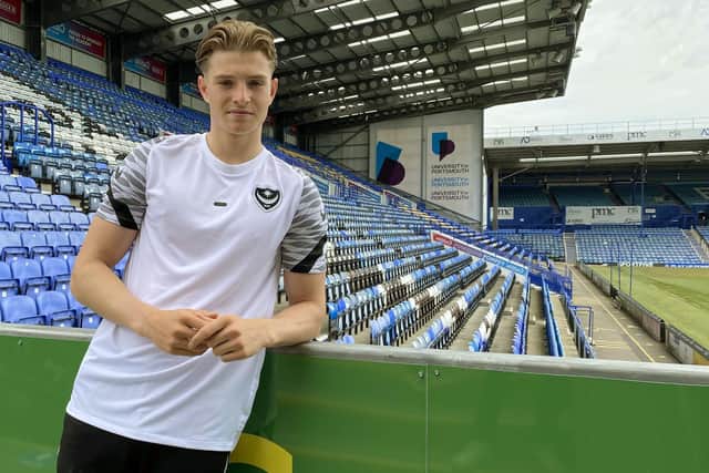 Pompey youngster Liam Vincent.     Picture: Portsmouth FC