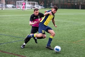 Josh Bailey, pictured in action for Moneyfields Reserves, struck twice on his first US Portsmouth start. Picture: Sam Stephenson