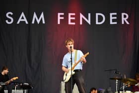 GLASGOW, SCOTLAND - JULY 13: Sam Fender performing on the main stage during the TRNSMT Festival at Glasgow Green on July 13, 2019 in Glasgow, Scotland. Picture: Jeff J Mitchell/Getty Images.