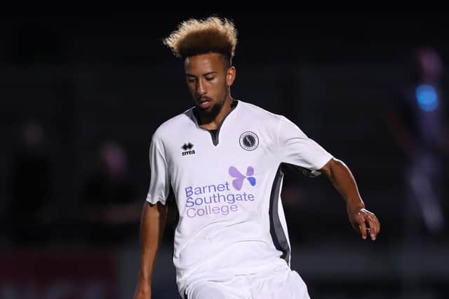 Boreham Wood forward Sorba Thomas. Picture: Catherine Ivill/Getty Images