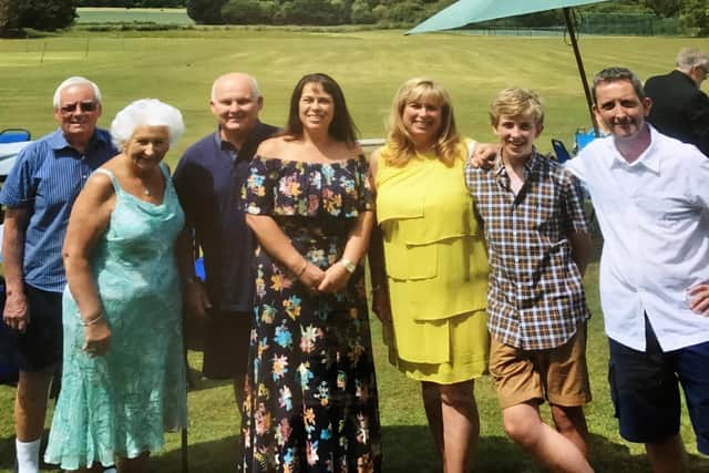 From left, Rex Penny, Janet Penny, Simon Vicos, Lisa Vicos, Hayley Perry, Lloyd Perry, Glyn Perry