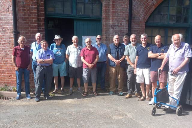 Members of the Gosport Shed with Charles Haskell