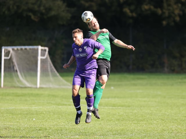Saturn Royale (green/black) v Gosham Rangers Reserves. Picture by Kevin Shipp
