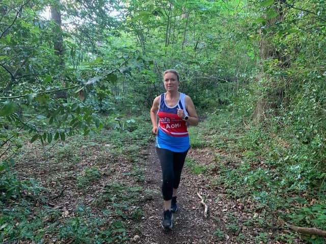 Naomi Doyle as she trains for the London Marathon
