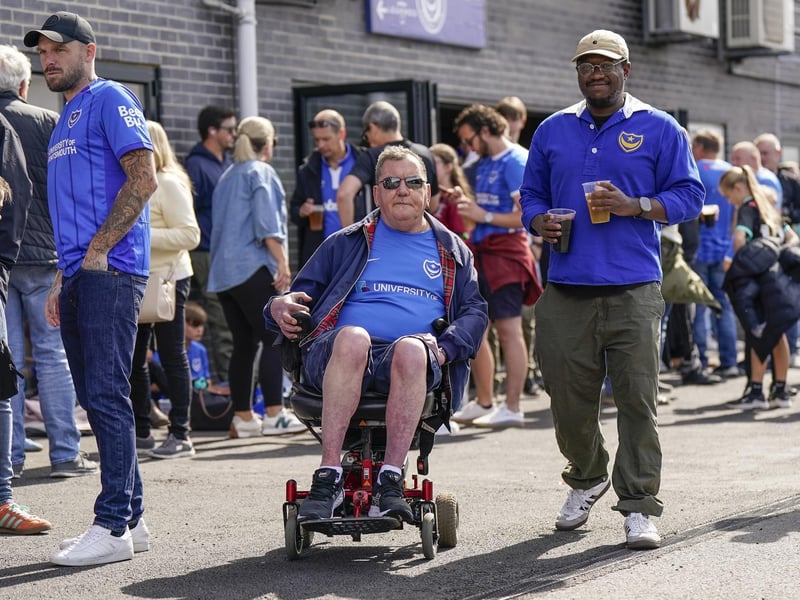 Pompey fans were glad to be back after the international break - despite the result!