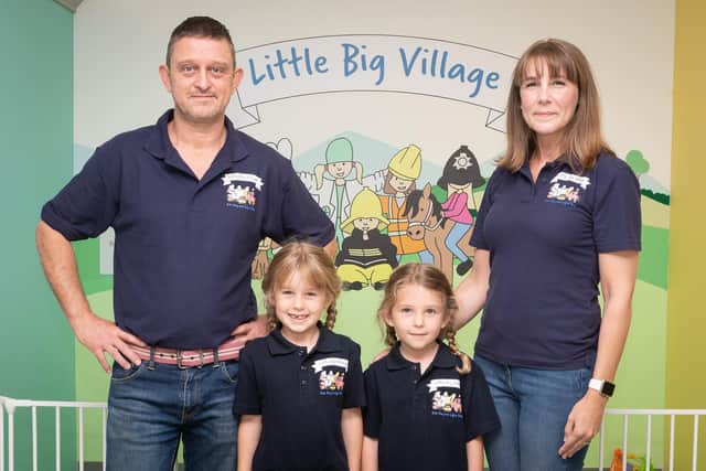 Nick, Millie, Evie and Sarah Goddard.
Picture: Keith Woodland (200920-3)