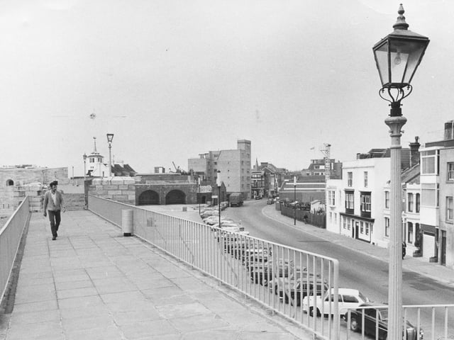 The walls of Broad Street, Old Portsmouth in 1972. Picture: The News PP5533