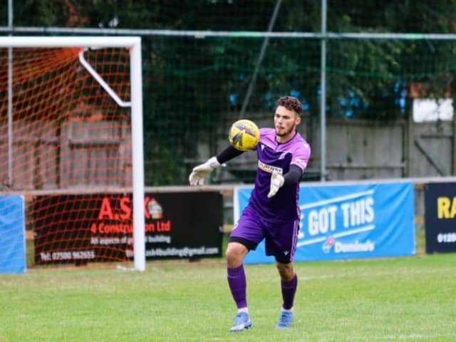 Bert White in action for Gosport Borough last season. Picture by Tom Phillips