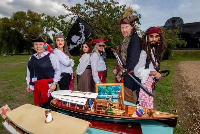 The Lakeside management team dressed as pirates at the event