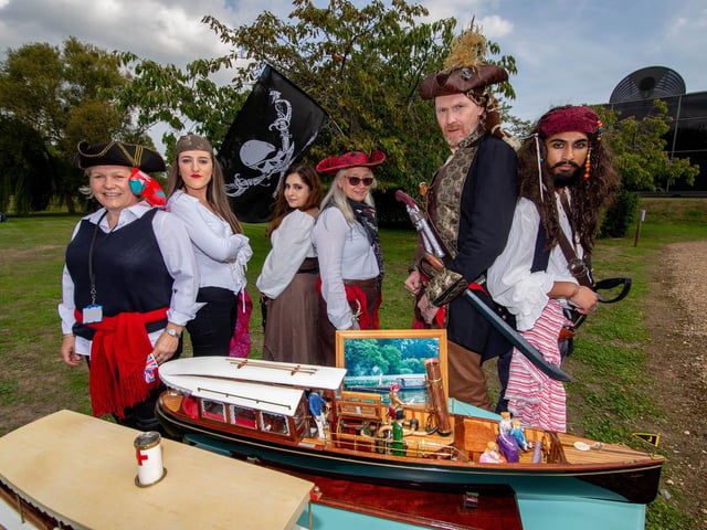 The Lakeside management team dressed as pirates at the event