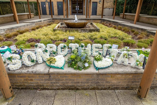 Floral tributes for baby Jax at the Oaks in Havant. Picture: Mike Cooter (160324)