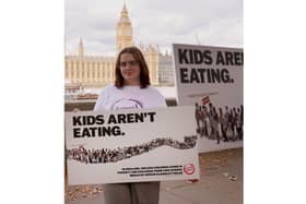 Saffron, 19, from Portsmouth, has been to Westminster as part of the Food Foundation's campaign to get free school meals for all children