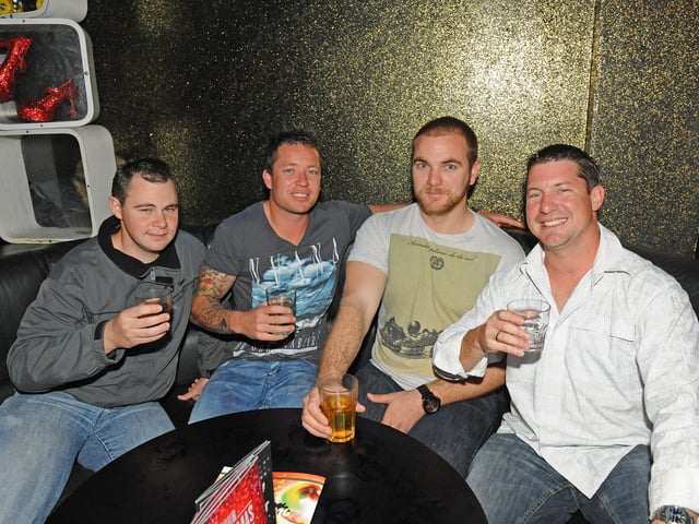 This group of mates were out at Tiger Tiger in Gunwharf in September 2011 (113240-3954)