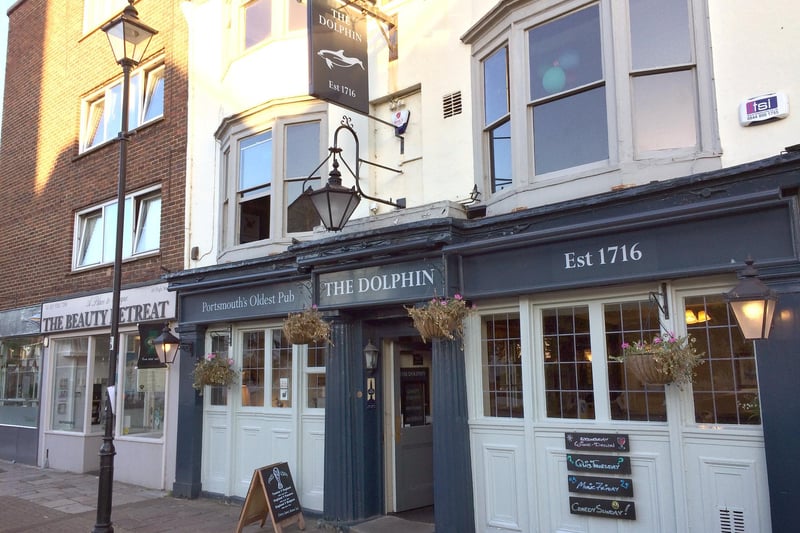 The Dolphin in High Street, Old Portsmouth, has a real fire according to useyourlocal.com.