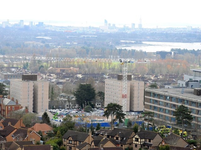 The crane at Queen Alexandra Hospital in Cosham, ready for work to start on the new A&E pictured in 2023
Picture: Sarah Standing (030323-5981)