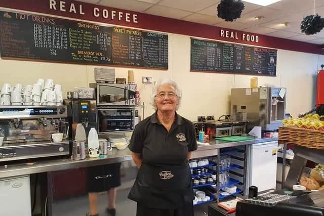 Frances Colley, 85, is retiring from Coffeeville in Waterlooville after 43 years serving behind the counter