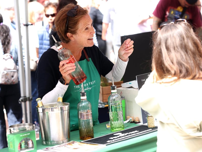 Drink - as well as food - was on offer at the event
Picture: Sam Stephenson.
