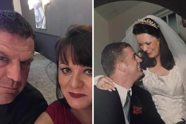Beccy Hoddinott-Isaac has thanked her husband and staff at QA Hospital for the life-saving treatment.