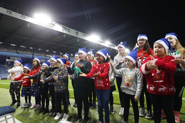 Sing-a-long at Fratton Park.
Picture: Stuart Martin (220421-7042)