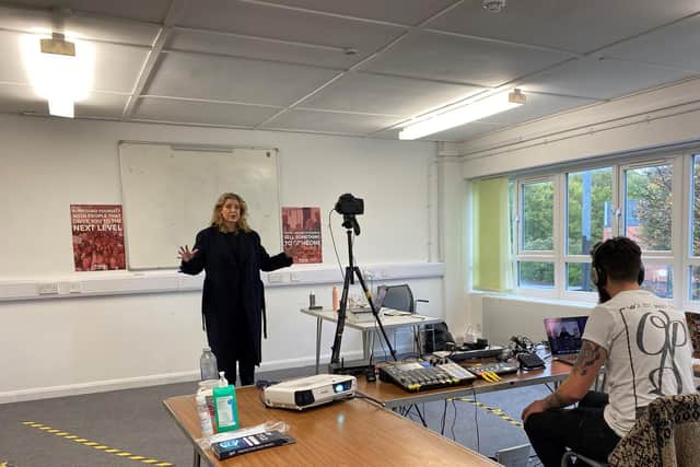Portsmouth North MP Penny Mordaunt at the first Portsmouth PopUp Business School 